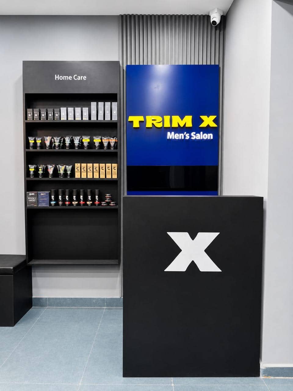 Reception desk and the Home Care shelf